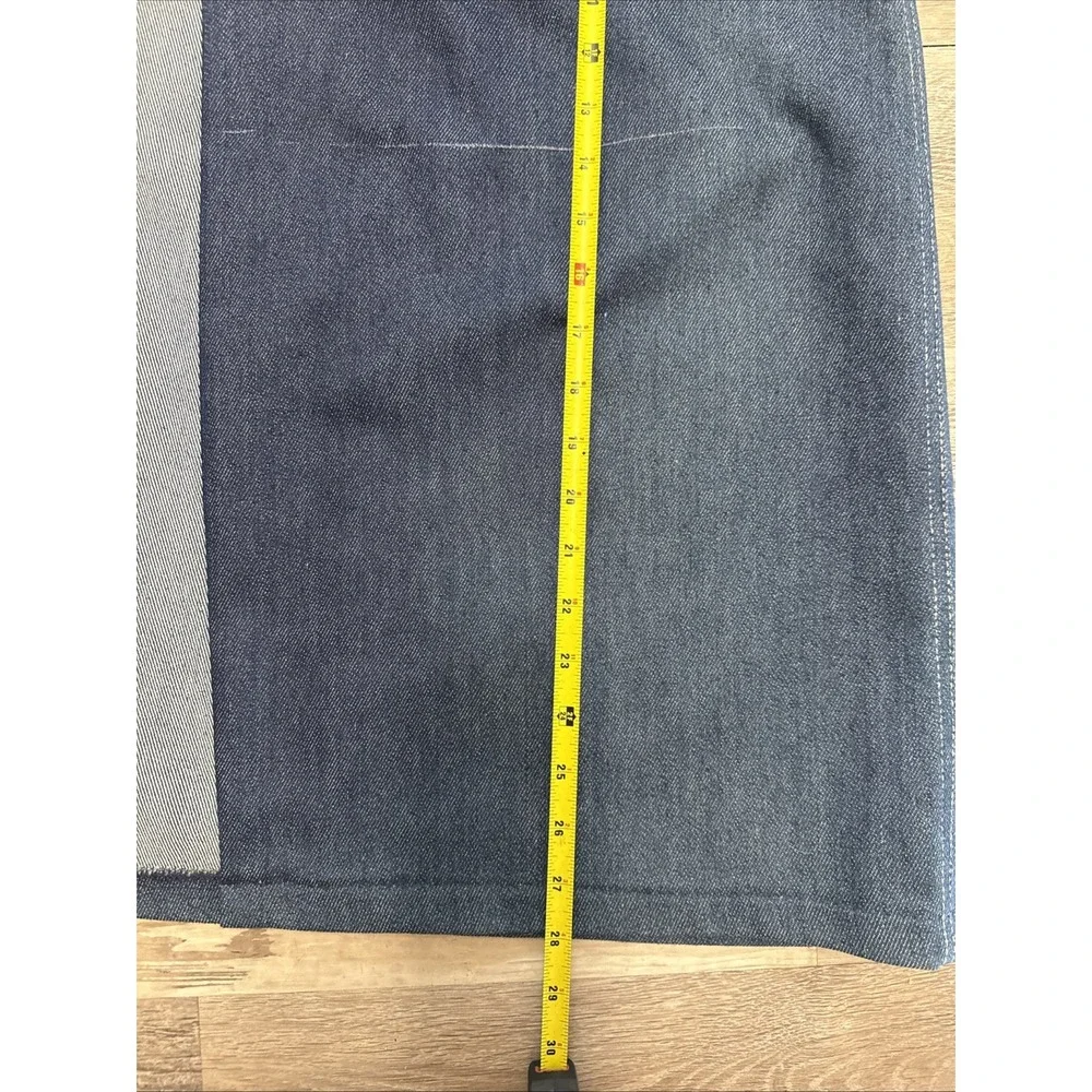 VTG Denim Blue Jean‎ Denim Maxi Wrap Skirt Womens Western Cowgirl Bareback NOS